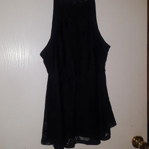 TORRID Black Peplum Top